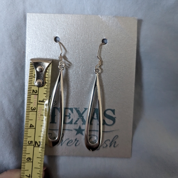 Stunning, handcrafted Sterling Silver Earrings from The Texas Silver Rush! - Picture 3 of 4